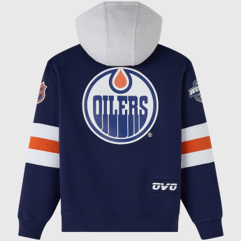 Edmonton Oilers hanorac de bărbați cu glugă OVO navy