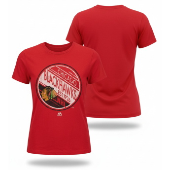 Chicago Blackhawks tricou de dama Circle red