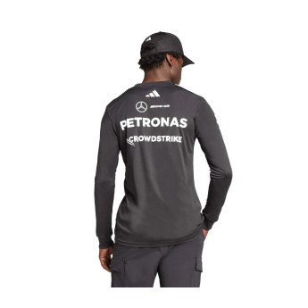 Mercedes AMG Petronas tricou de bărbați cu mânecă lungă black official Teamline Replica F1 Team 2025