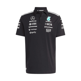 Mercedes AMG Petronas tricou polo black official Teamline Replica F1 Team 2025