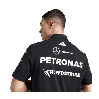 Mercedes AMG Petronas tricou polo black official Teamline Replica F1 Team 2025