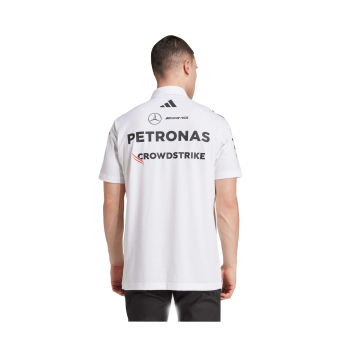 Mercedes AMG Petronas tricou polo white official Teamline Replica F1 Team 2025