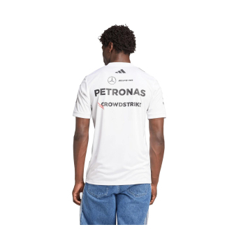 Mercedes AMG Petronas tricou de bărbați white official Teamline Replica F1 Team 2025