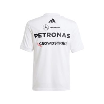 Mercedes AMG Petronas tricou de copii white official Teamline Replica F1 Team 2025