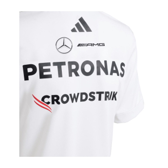 Mercedes AMG Petronas tricou de copii white official Teamline Replica F1 Team 2025