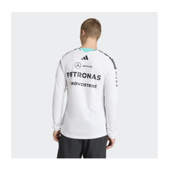 Mercedes AMG Petronas tricou de bărbați cu mânecă lungă white official Teamline Replica F1 Team 2026
