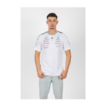 Mercedes AMG Petronas tricou de bărbați white official Teamline Replica F1 Team 2026