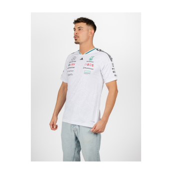 Mercedes AMG Petronas tricou de bărbați white official Teamline Replica F1 Team 2026