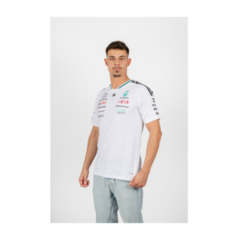 Mercedes AMG Petronas tricou de bărbați white official Teamline Replica F1 Team 2026
