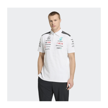 Mercedes AMG Petronas tricou polo white official Teamline Replica F1 Team 2026