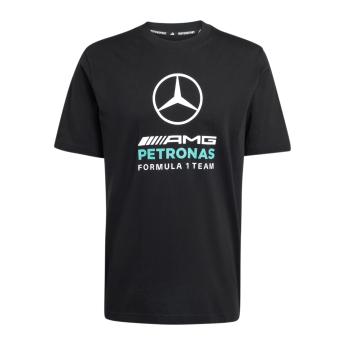 Mercedes AMG Petronas tricou de bărbați Large Logo black F1 Team 2026
