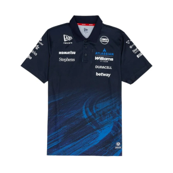 Williams Martini Racing tricou polo blue official Teamline Replica F1 Team 2026