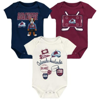 Colorado Avalanche body de copii Littlest Player 3Pk Creeper Se