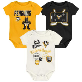 Pittsburgh Penguins body de copii Littlest Player 3Pk Creeper Se