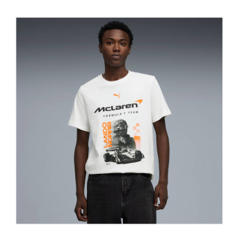 Mclaren Honda tricou de bărbați Lando Norris white F1 Team 2026