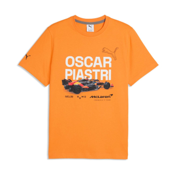 Mclaren Honda tricou de bărbați Oscar Piastri orange F1 Team 2026