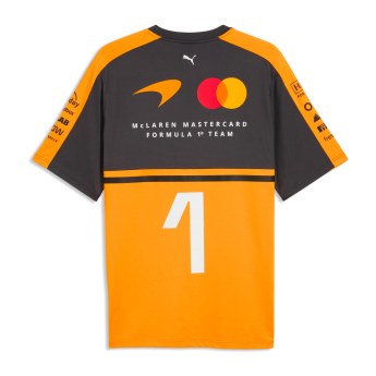 Mclaren Honda tricou de bărbați Lando Norris #1 official Teamline Replica F1 Team 2026