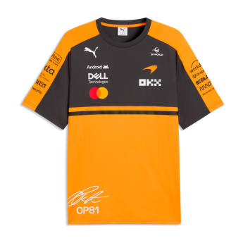 Mclaren Honda tricou de bărbați Oscar Piastri #81 official Teamline Replica F1 Team 2026