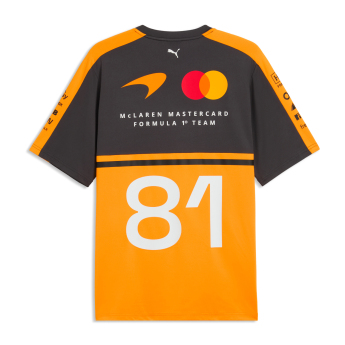 Mclaren Honda tricou de bărbați Oscar Piastri #81 official Teamline Replica F1 Team 2026