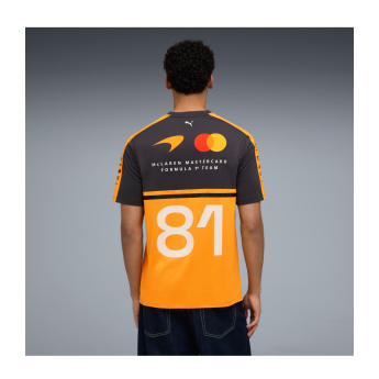 Mclaren Honda tricou de bărbați Oscar Piastri #81 official Teamline Replica F1 Team 2026