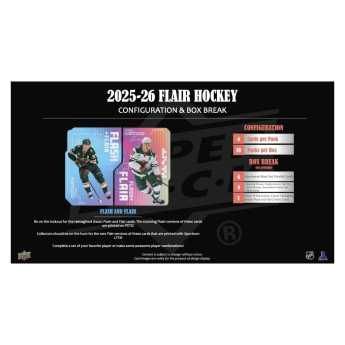NHL cutii Cărți de hochei NHL 2025-26 Upper Deck Flair Hockey Hobby Box