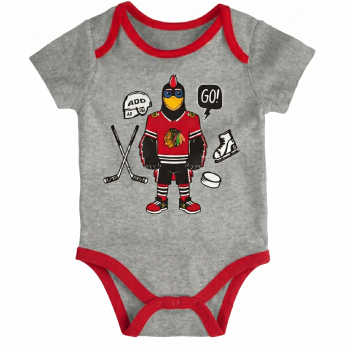 Chicago Blackhawks body de copii 3 pcs Triple Clappers Creeper