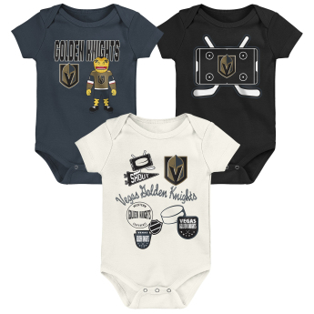 Vegas Golden Knights body de copii Littlest Player 3Pk Creeper Se1