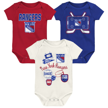 New York Rangers body de copii Littlest Player 3Pk Creeper Se
