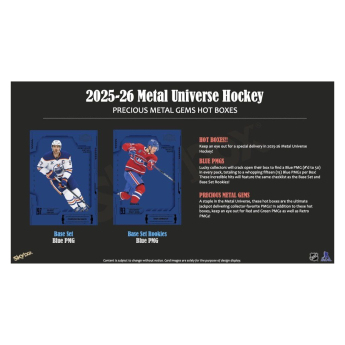 NHL cutii Cărți de hochei NHL 2025-26 Upper Deck Skybox Metal Universe Blaster Box