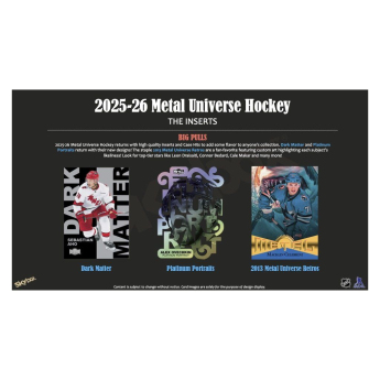 NHL cutii Cărți de hochei NHL 2025-26 Upper Deck Skybox Metal Universe Blaster Box