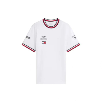 Cadillac F1 tricou de bărbați Valtteri Bottas #77 official Teamline Replica white F1 Team 2026