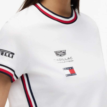 Cadillac F1 tricou de dama official Teamline Replica white F1 Team 2026