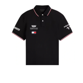 Cadillac F1 tricou polo Sergio Perez #11 official Teamline Replica black F1 Team 2026