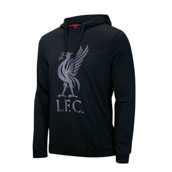 FC Liverpool hanorac de bărbați cu glugă Liverbird black
