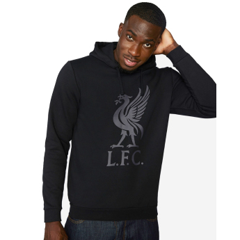 FC Liverpool hanorac de bărbați cu glugă Liverbird black
