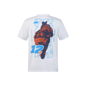 Red Bull KTM tricou de bărbați Maverick Vinales #12 white graphic