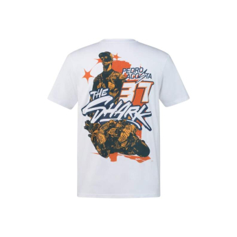 Red Bull KTM tricou de bărbați Pedro Acosta #37 white The Shark