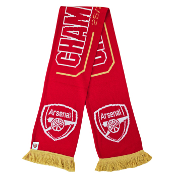 FC Arsenal eșarfă de iarnă Gold Premier League Champions 25/26