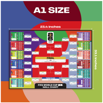 CM 2026 (World Cup) tabelă de scor A1 Wall Chart