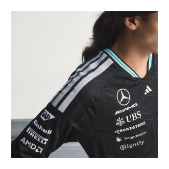 Mercedes AMG Petronas tricou de bărbați cu mânecă lungă black official Teamline Replica F1 Team 2026