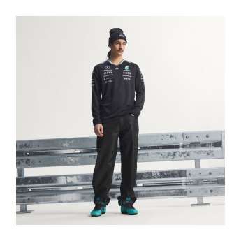 Mercedes AMG Petronas tricou de bărbați cu mânecă lungă black official Teamline Replica F1 Team 2026