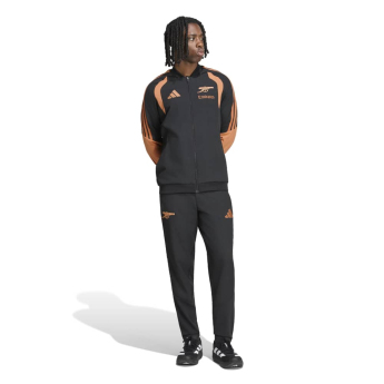 FC Arsenal geacă de bărbați cu glugă tiro presentation black