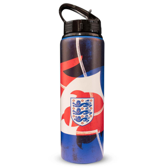 Echipa națională de fotbal sticlă de băut England Aluminium 3 Lions Drinks Bottle
