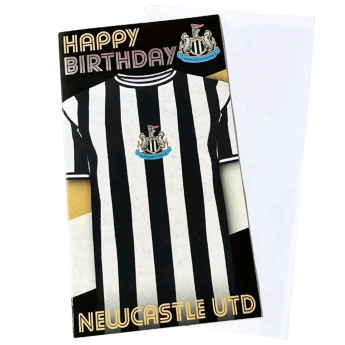 Newcastle United urări pentru ziua de naștere Retro Shirt Birthday Card