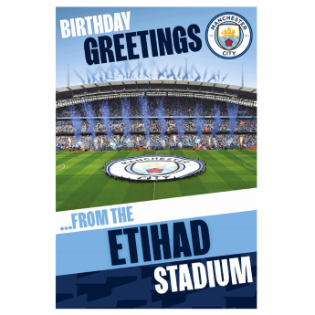 Manchester City urări pentru ziua de naștere Pop-Up Birthday Card