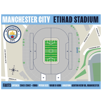 Manchester City urări pentru ziua de naștere Pop-Up Birthday Card