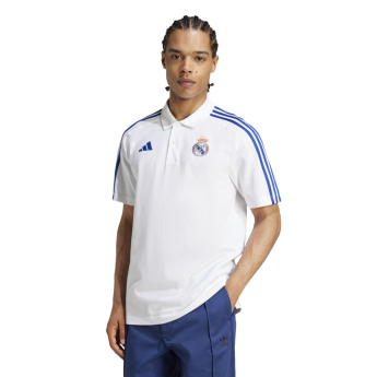 Polo REAL MADRID DNA white blue