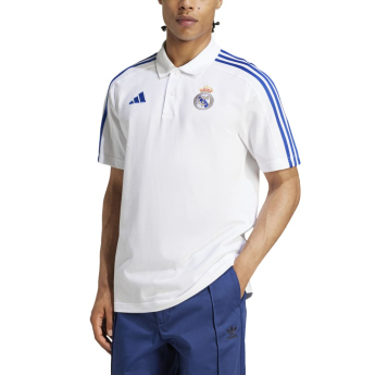 Polo REAL MADRID DNA white blue