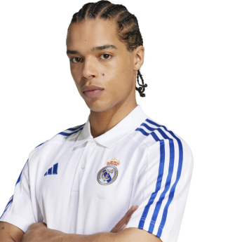 Polo REAL MADRID DNA white blue
