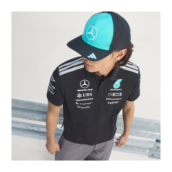 Mercedes AMG Petronas tricou polo black official Teamline Replica F1 Team 2026